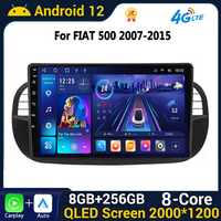 Android Auto Car Radio Carplay for FIAT 500 2007-2015 Multimedia Video Player GPS WIFI Auto Bluetooth DSP Car Stereo