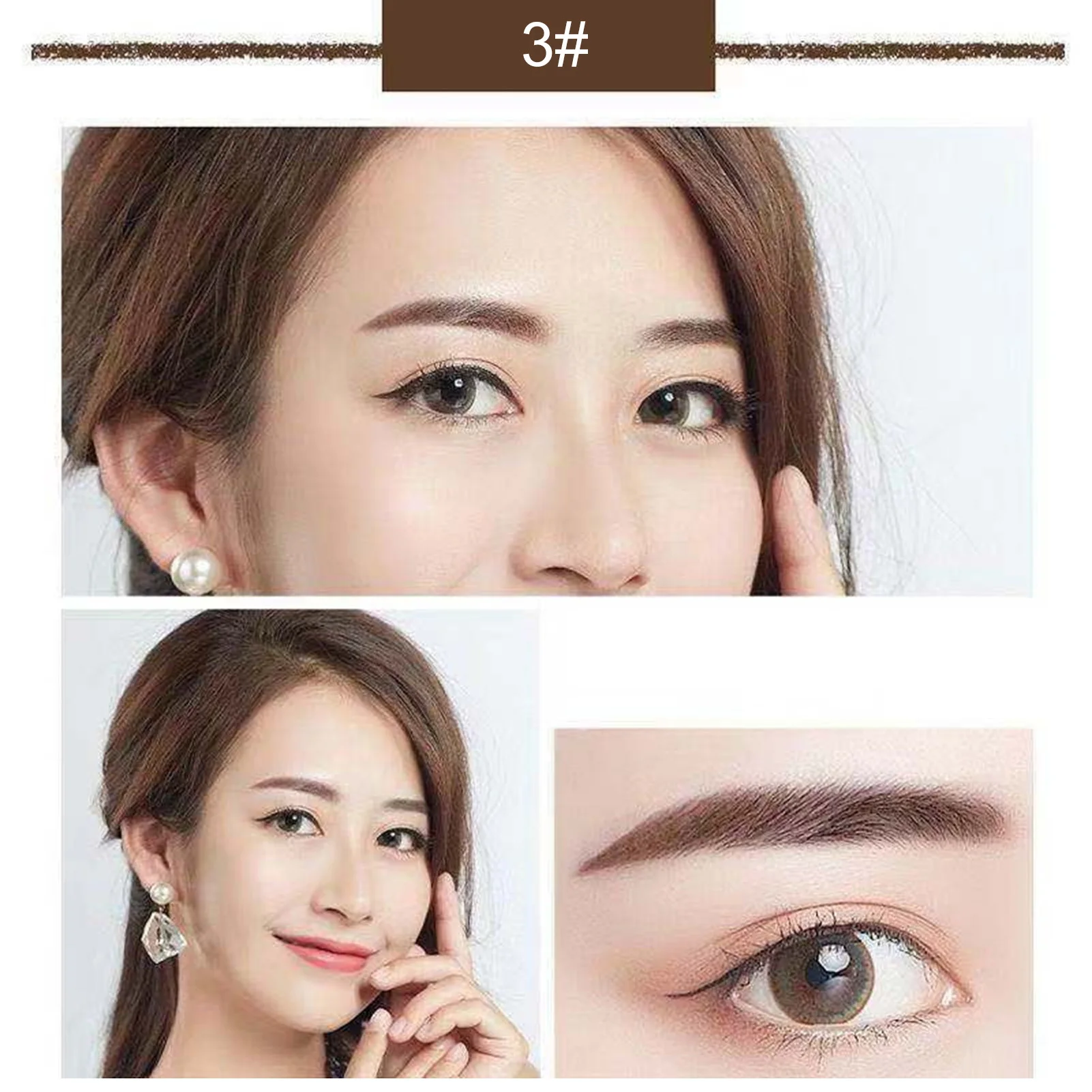 Makeup Eyebrow Definer Pencil Long Lasting Effects Waterproof Cosmetic Tools for Women Girls Students Cosmetics