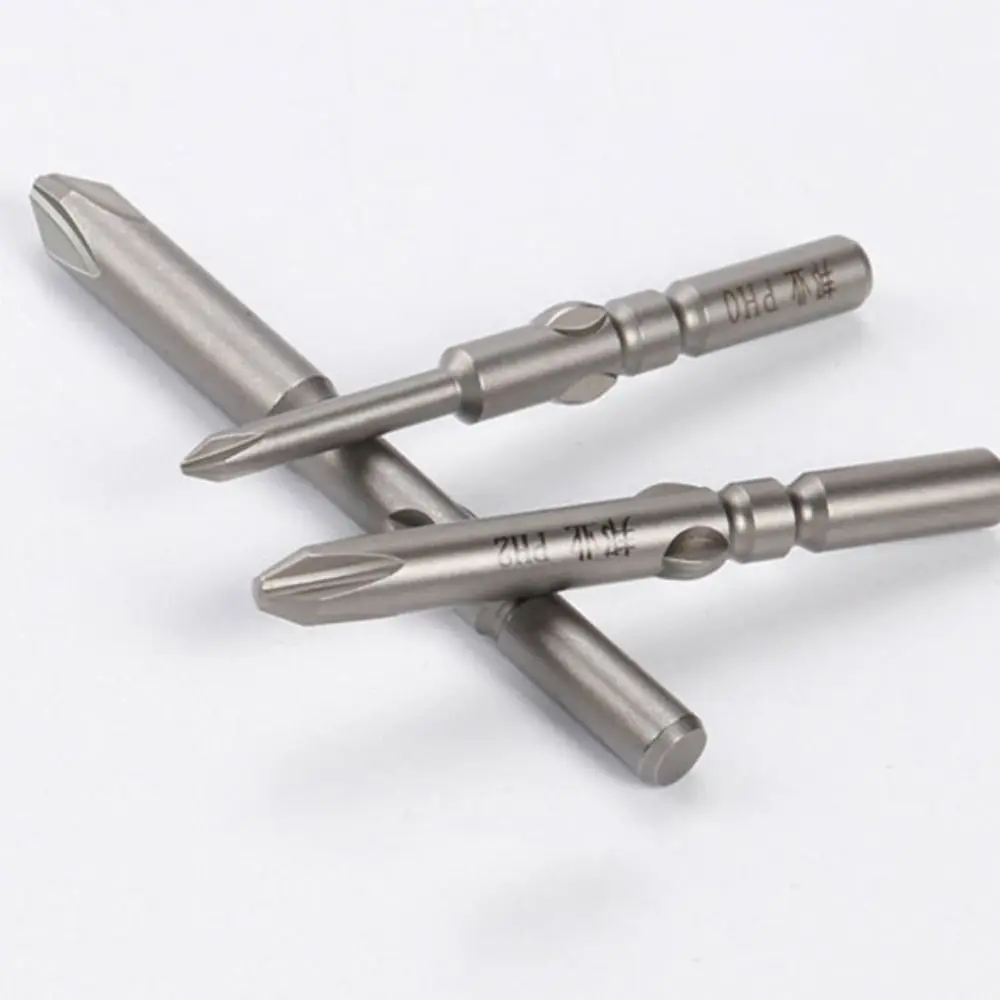 Length 60mm Screwdriver Bit Multiple Sizes High Hardness Electric Screwdriver Bit No Slipping S2 Material
