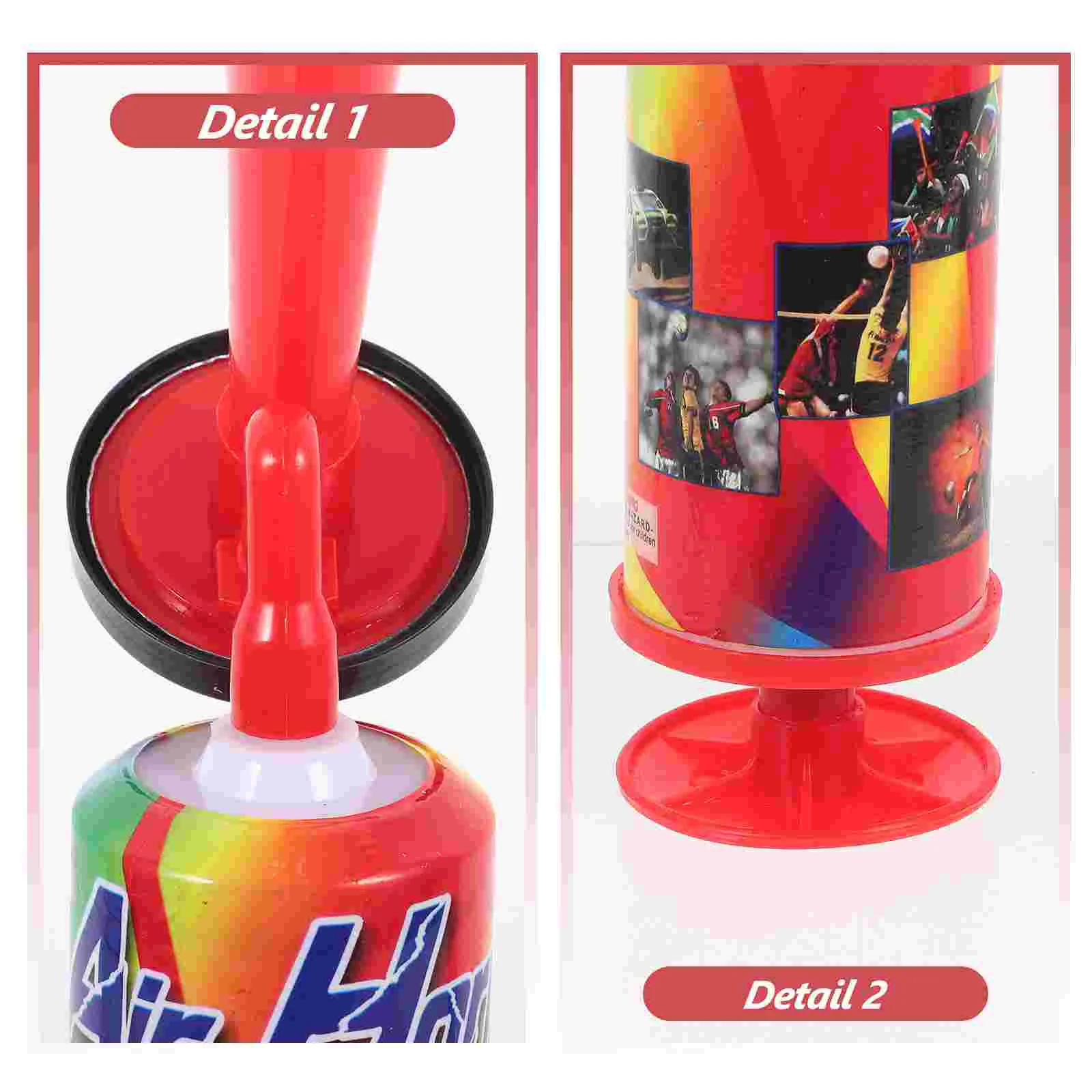 2 ชิ้น Push Horn บิดของเล่นฉลองมินิลําโพงแก๊สความปลอดภัยงานปาร์ตี้กีฬาขนาดใหญ่เด็กวัยหัดเดินนกหวีด