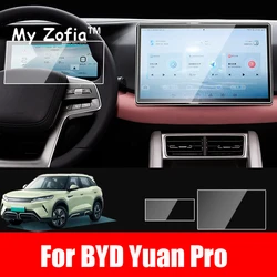 For BYD ATTO 2 Yuan Pro Yuan UP EV 2024 2025 Car navigation film screen Tempered glass protective film Anti-scratch Accessories