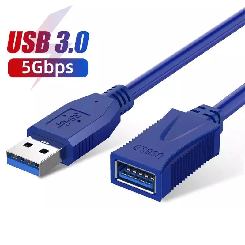 USB-A Male To Female Extender Cord USB 3.0 2.0 Extension Cable for Laptop PC Printer Xbox One SSD Smart TV Fast Speed Data Line