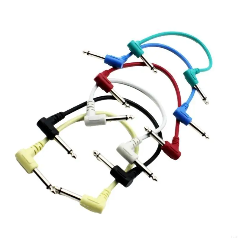 Guitar Patches Cables 6.35mm Guitar Effect Pedal Cables Low Noise and Good Quality Guitar Effect Pedals Plug