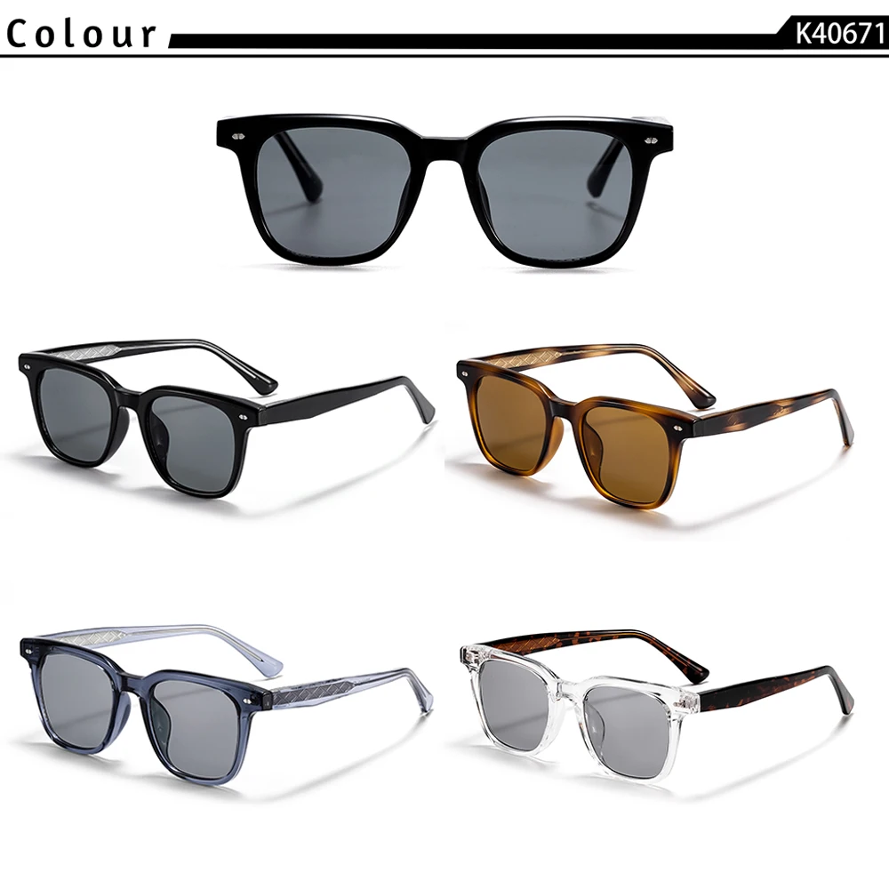 CATERSIDE Mode Herren Quadratische Sonnenbrille Damen Outdoor Reise Sonnenbrille Hochwertige Tr-90 Rahmen Tempelspitzen Brillen Uv400 – Detail 3
