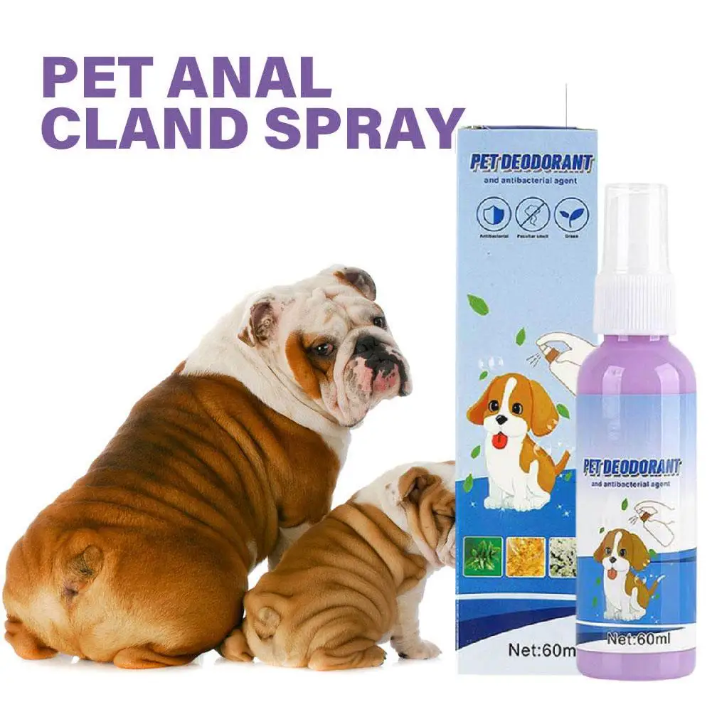 60ML Dog Deodorizer Spray Long Lasting Puppies Cats Dogs for Smelly Deodorizing Perfume Spray Remove Odor Freshing Air T1F8