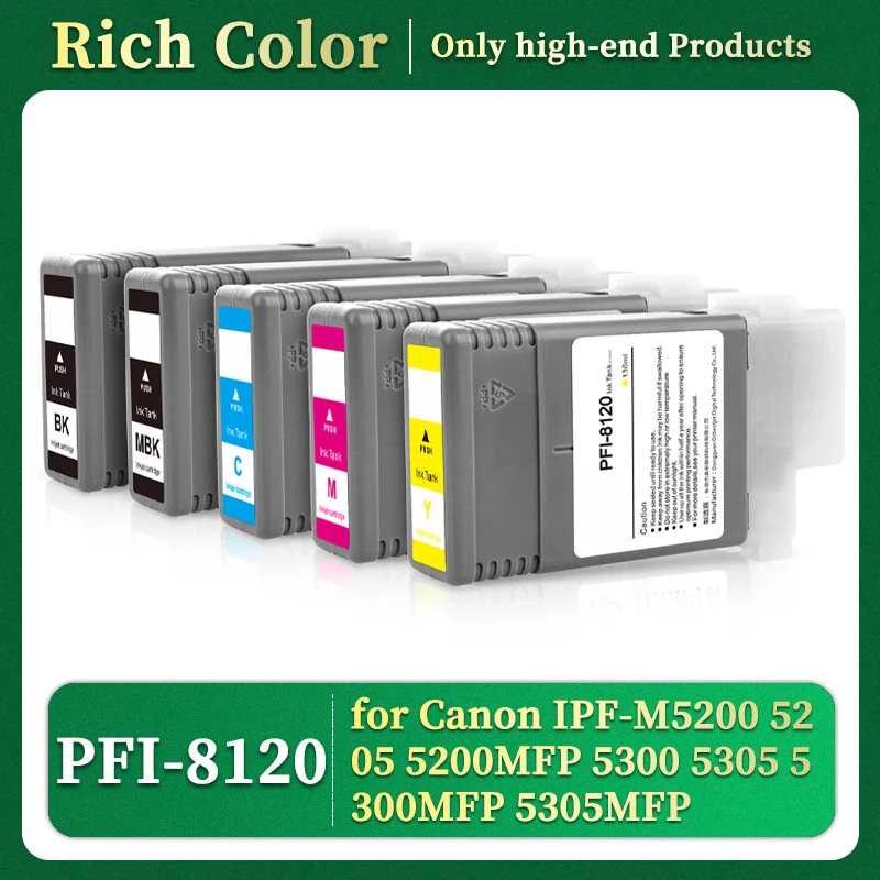 

PFI-8120 PFI 8120, совместимый картридж с пигментными чернилами для принтера Canon TM 5200 5205 5200MFP 5300 5305 5300MFP 5305MFP