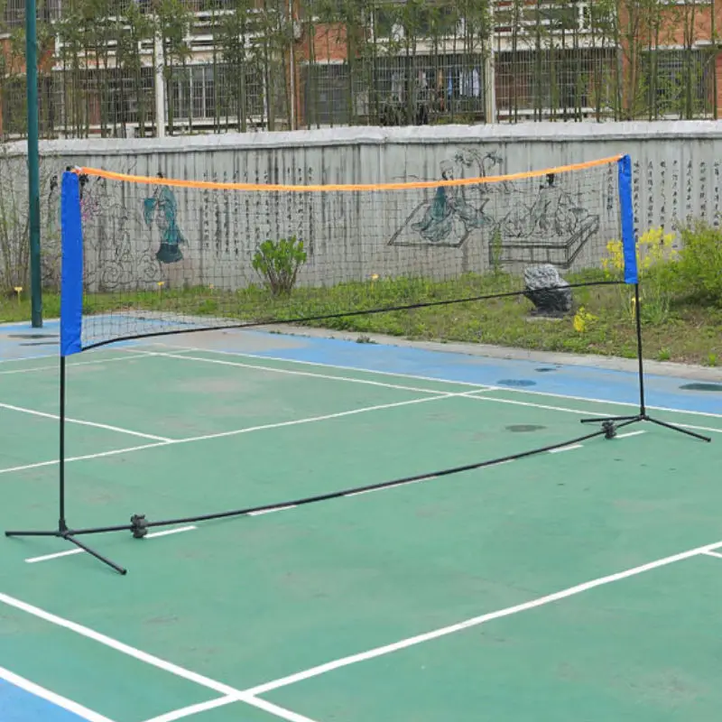Portable Badminton Net Set, Adjustable Height Tennis Net,Soccer Net Easy Setup Nylon Sports Net for Backyard, Outdoor, Beachprom