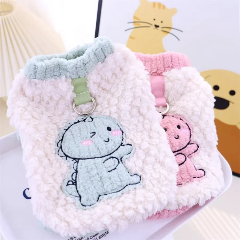 

Модные толстовки для собак, теплый плюшевый жилет для собак, пуловеры, осенняя одежда для щенков, толстовки с мультяшным принтом и кошками, свитера для домашних животных, одежда для пуделей и собак