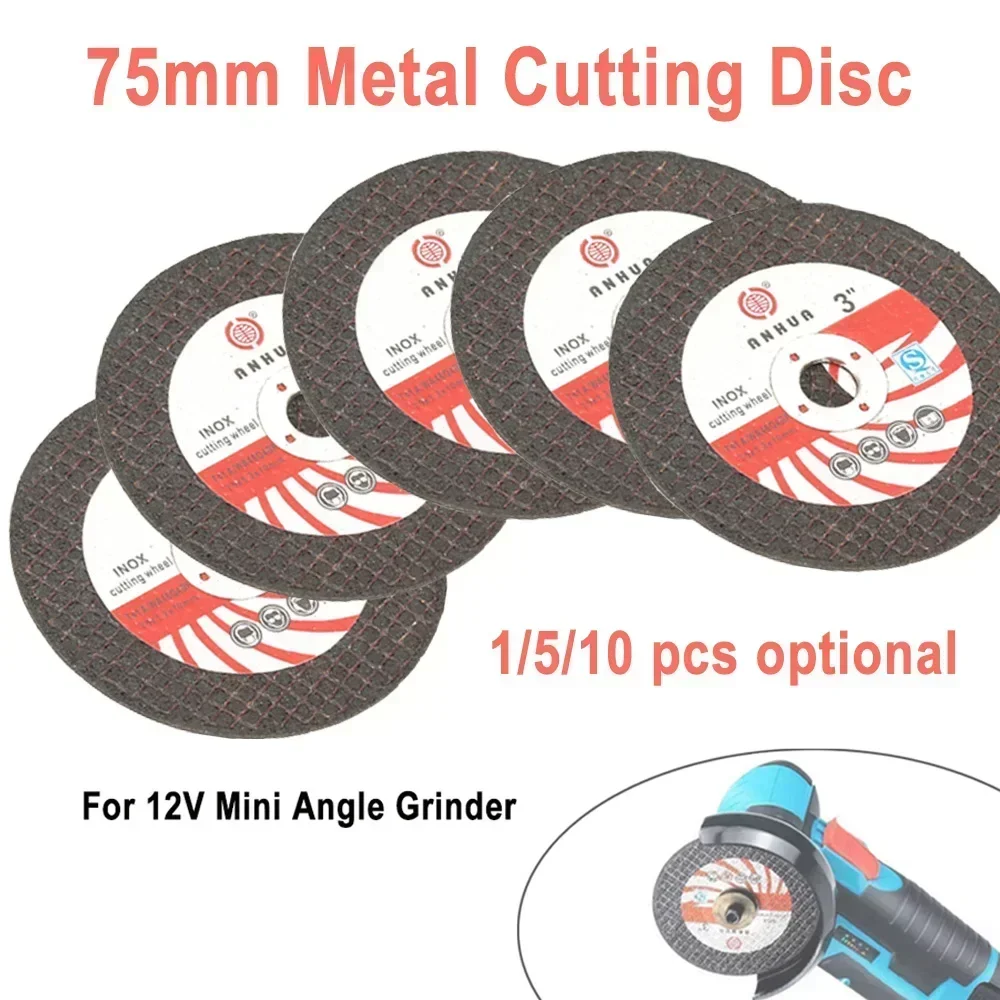 

1/5/10 PCS 75mm Metal Cutting Disc Polishing Sheet Grinding Wheel For Mini Angle Grinder Wood Ceramic Cutting Tools Attachment