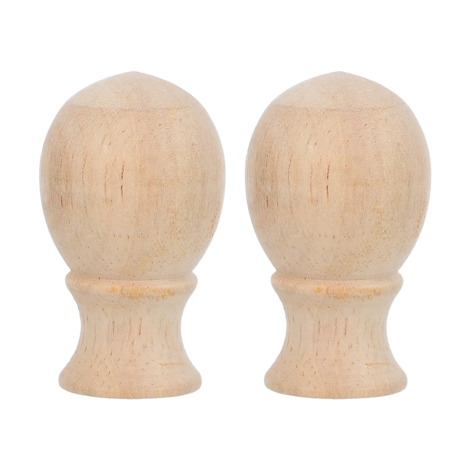 

2Pcs Wood Ball Lamp Finials Decorative Screw Cap Knobs for Table Floor Lamps DIY Lamp Shade Harp Holder Accessories