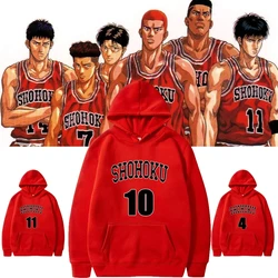 Japan Anime Slam Dunk Hoodies Fashion Cosplay Pullover Unisex Harajuku Basketball Sweatshirt Casual Daily Autumn Winter Cloth