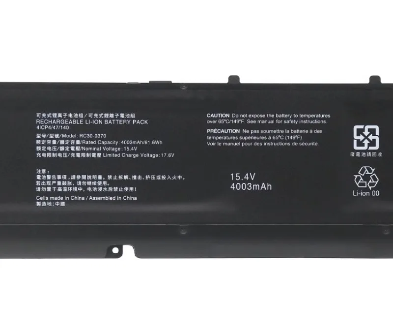 For Raze Spirit Blade 14 Razor 2021 RZ09-0370 RZ09-0368 RC30-0370 15.4V 61.6wh/4003mAh Laptop Battery