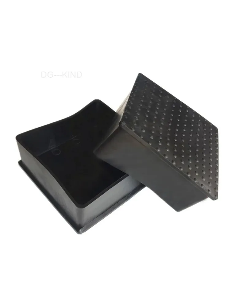 80x80mm 100x100mm chaise noire pieds de table en caoutchouc couverture de protection des jambes mobiles couvercles d'extrémité de tuyau protection de sol antidérapante
