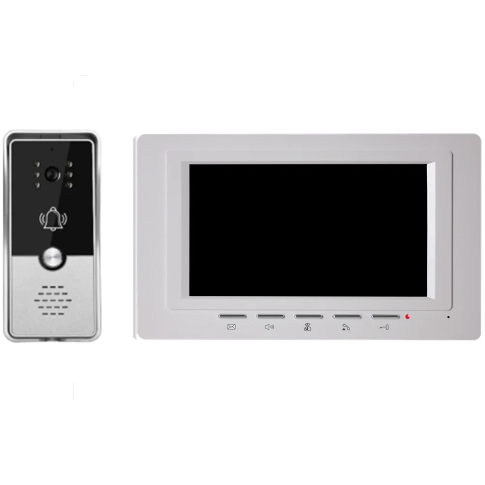 

7Inch IPS Screen 1v1 Wired Video Door Phone Intercom Visual Doorbell AHD Wired Wide Angle Home Security Door Viewer