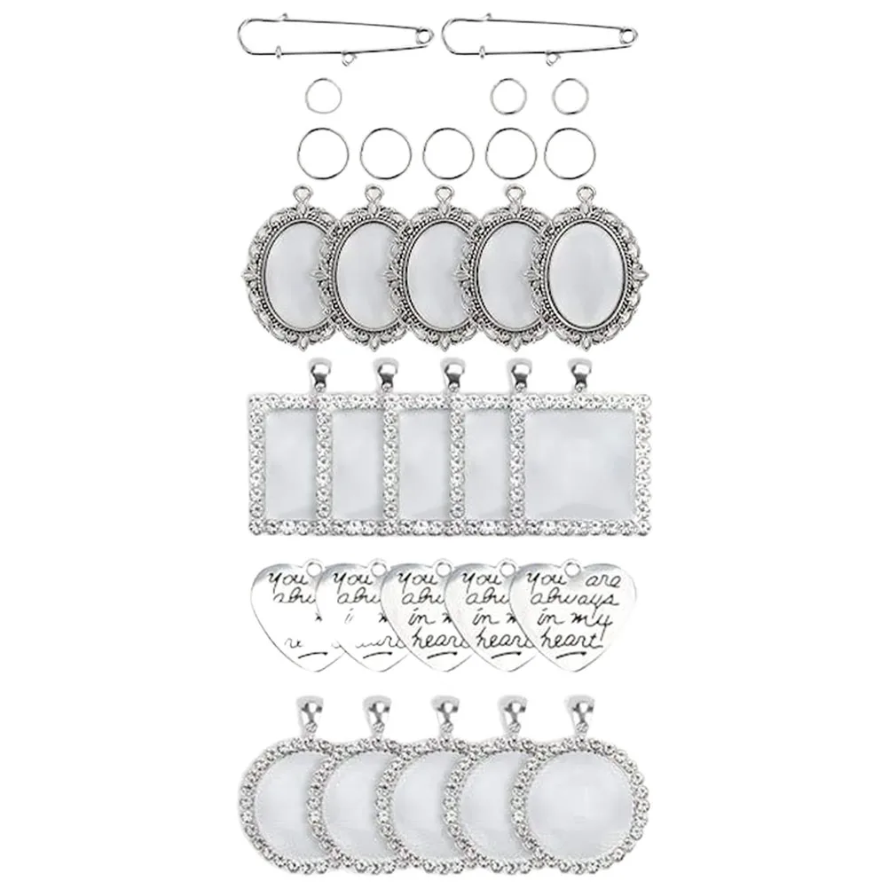 

1Set Bouquet Photo Charms Alloy DIY Brooch Kit for Wedding Graduation Tassel Charm Wedding Bouquet Photo Charms