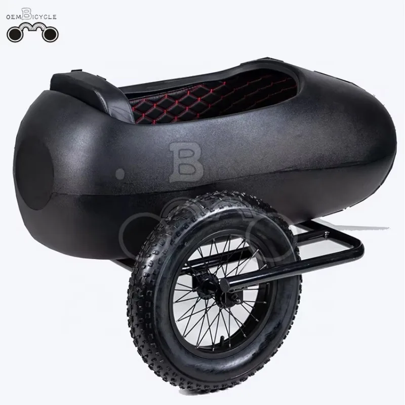 Electric Bike Sidecar 20" Fat Tire Urban Ebike Side Car New Design Removable Lithium Battery Ebike Sidecar