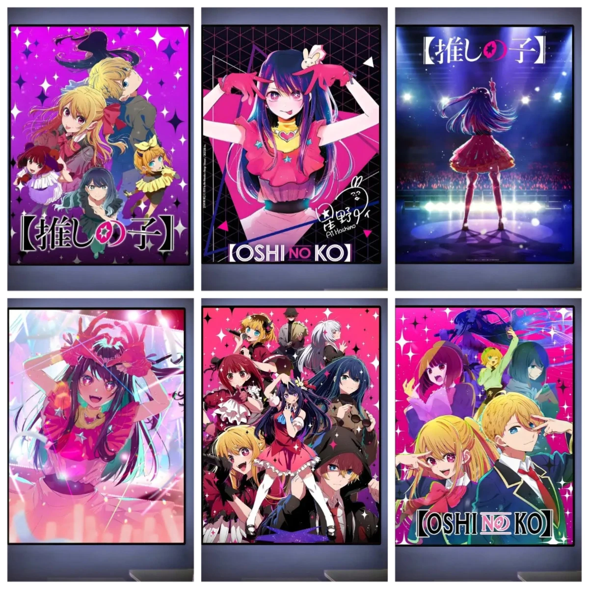 

Пазл для взрослых 500/1000 деталей, аниме-пазл Oshi No Ko, бумажный пазл, декоративная картина, упражнение для развития мышления