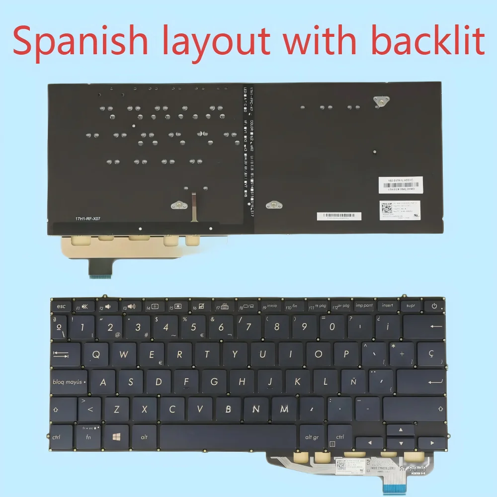 

UX391 испанская клавиатура с подсветкой для ASUS ZenBook UX391 UX391U UX3000F UX391FA UX391UA SP