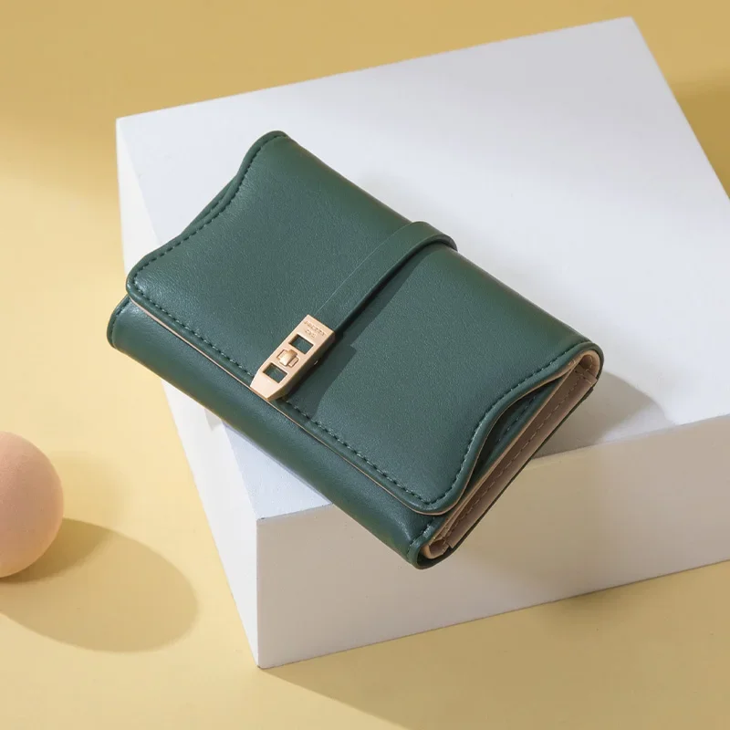 

Women's Wallet Medium Design Three Fold Purse Female Card Holder Coin Purse High Quality Purses for Women