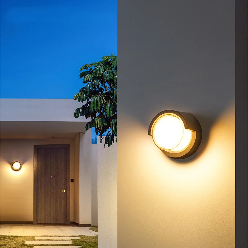 Imagem -04 - Led Outdoor Wall Light com Sensor de Movimento Lâmpada de Parede Impermeável Iluminação Exterior Varanda e Jardim Ip65