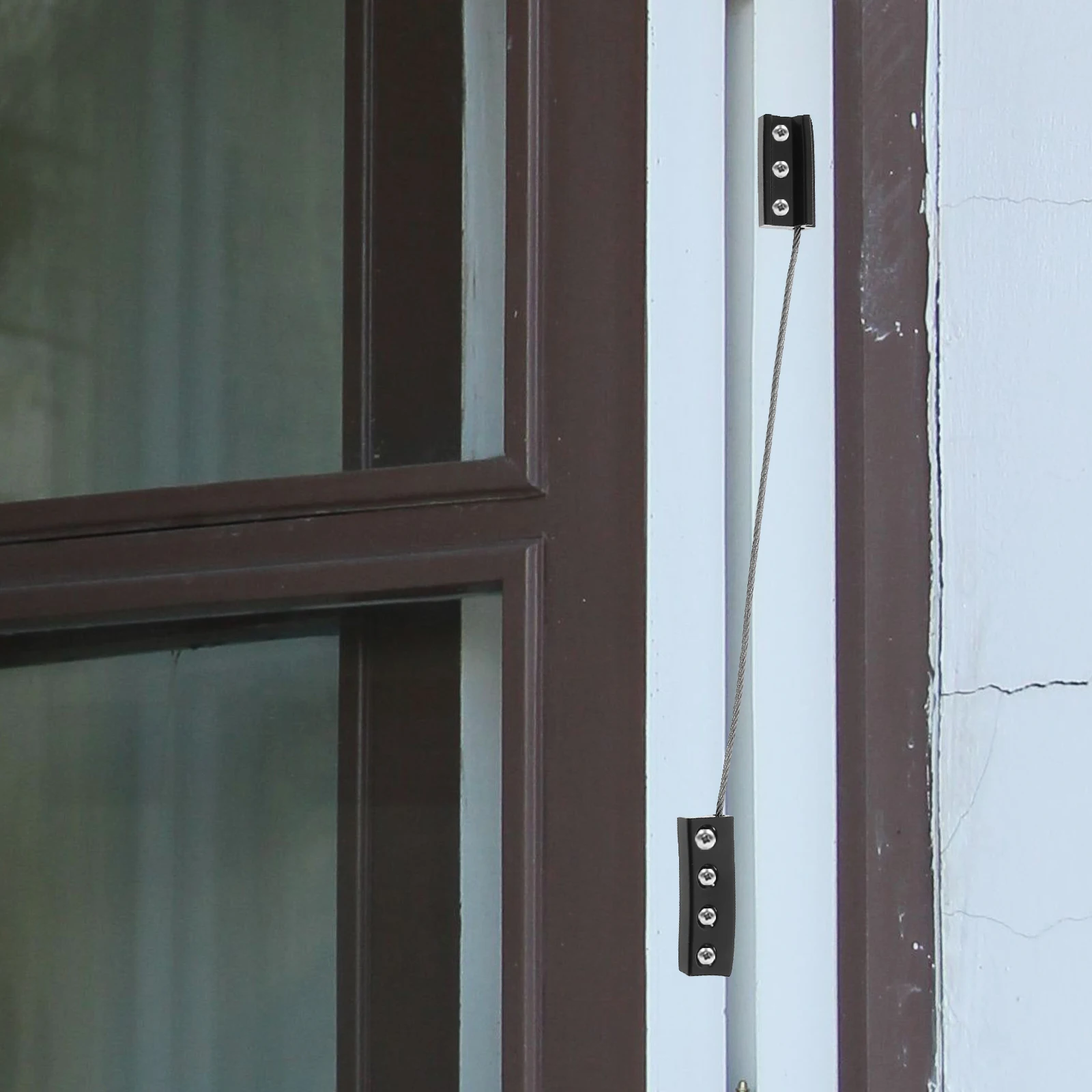 

3pcs Stainless Steel Cable Anti falling Accessories 304 Silver for European 23 slot Frame Child Safety Window Lock Baby