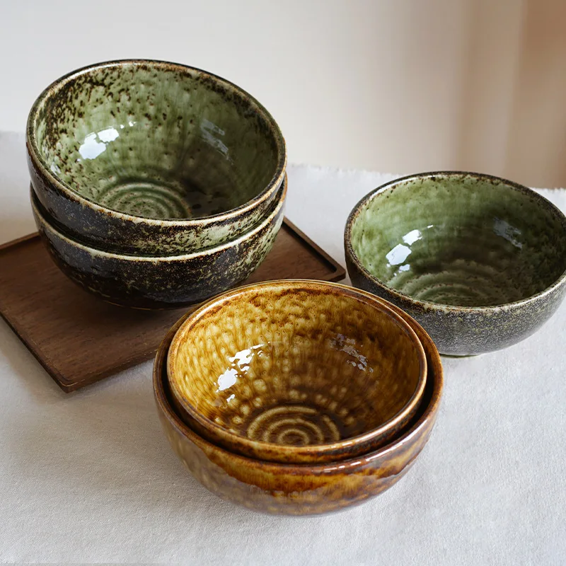 

Vintage Ceramic Winter Noodle Bowl Japanese Ramen Soup Bowl Large Household Hotel Use