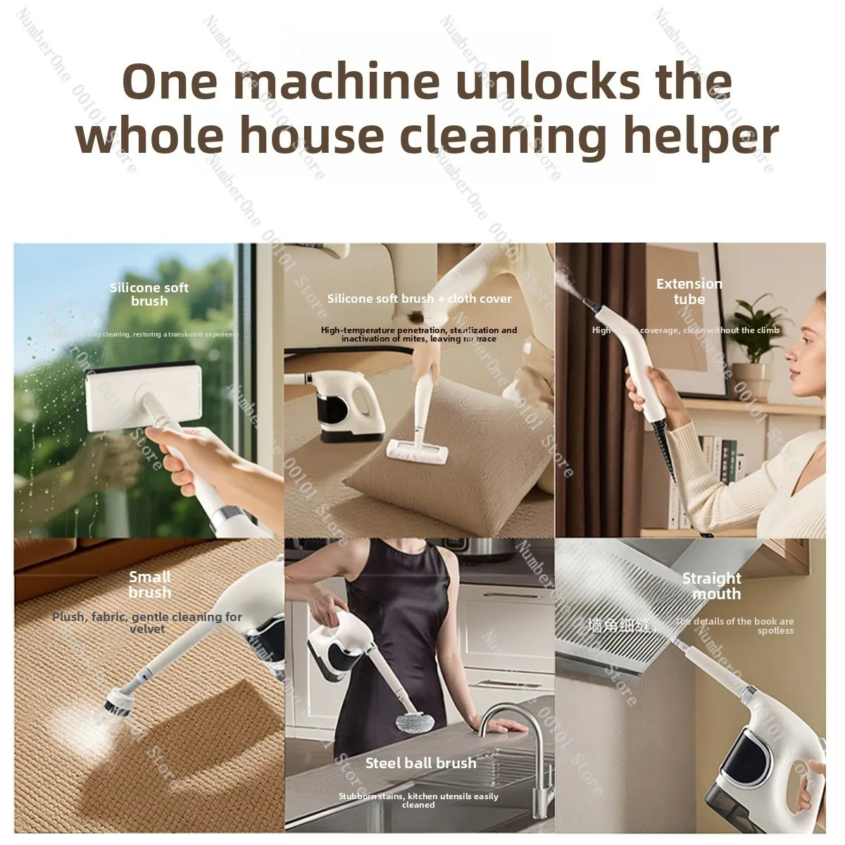 High Temperature High Pressure Steam Cleaner, Multifunctional Home Cleaner for Kitchen Range Hood