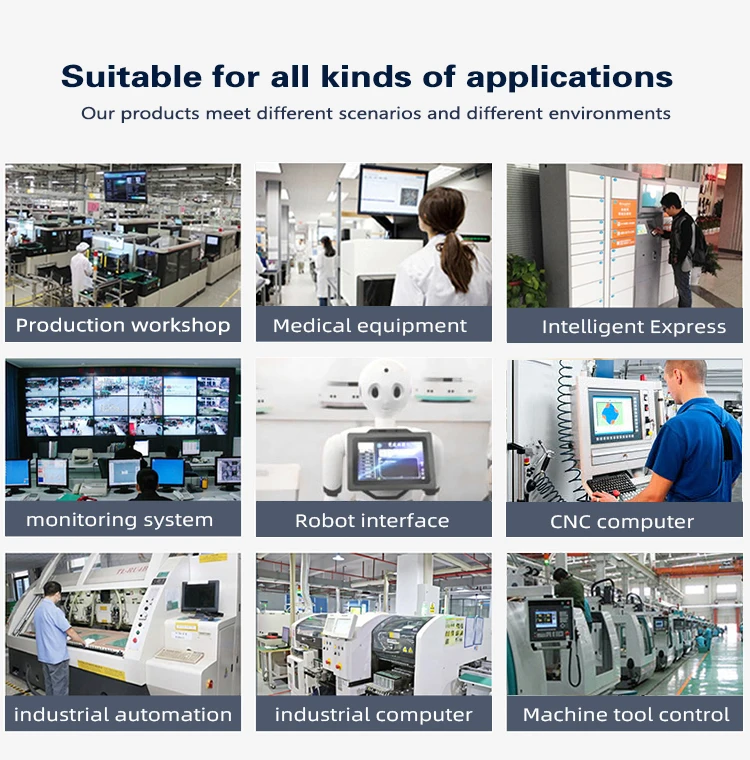 13,3 21,5 pulgadas IP65 frontal sin ventilador Industrial todo en uno PC HMI RK3568 2 + 32 Android/Linux Panel de pantalla táctil Industrial PC