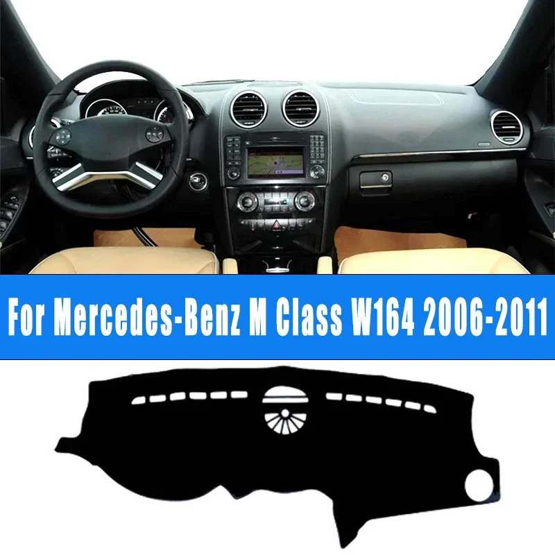 

Car Dashboard Mat Dash Cover Pad Custom Nonslip Cape Sunshade Accessories For Mercedes-Benz M Class W164 2006-2011 2007 2008