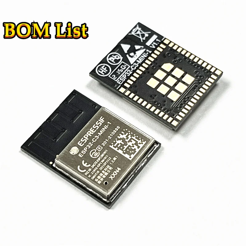 ESP32-C3-MINI-1 ESP32-C3-MINI-1-N4/H4 Wi­Fi and BLE 5 module 4MB flash PCB antenna ESP32-C3FH4 or ESP32-C3FN4 embedded