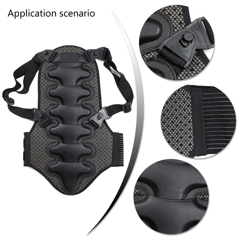 Back Spine Guard Unisex Spine Protector Back Guard for Adult Outdoor Sport Motorcycling, Skiing, Snowboarding, Skating