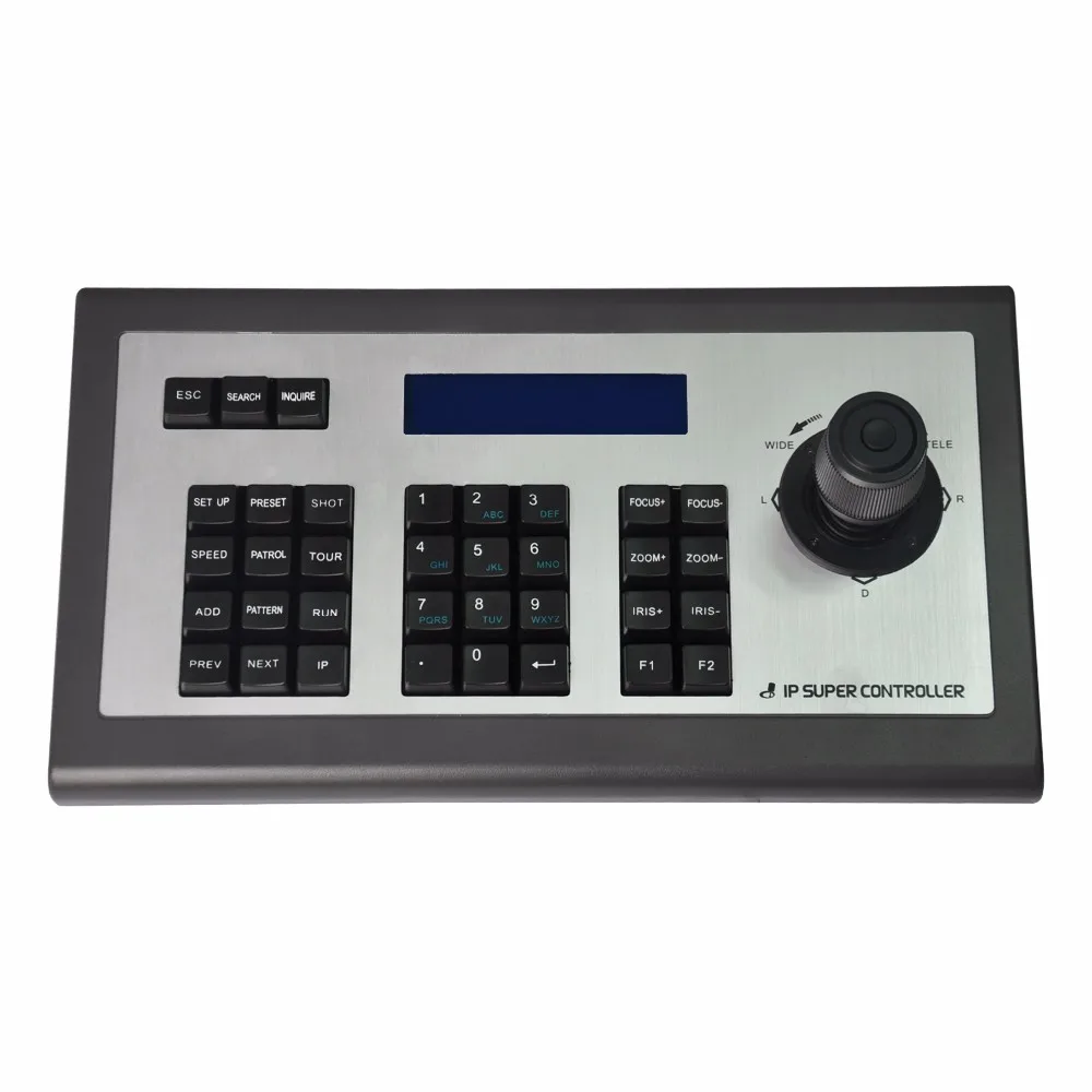 

Smart Security RS-485 CCTV Wireless MINI 4D PTZ Remote Controller Keyboard Joystick for Pan-Tilt Zoom Cameras