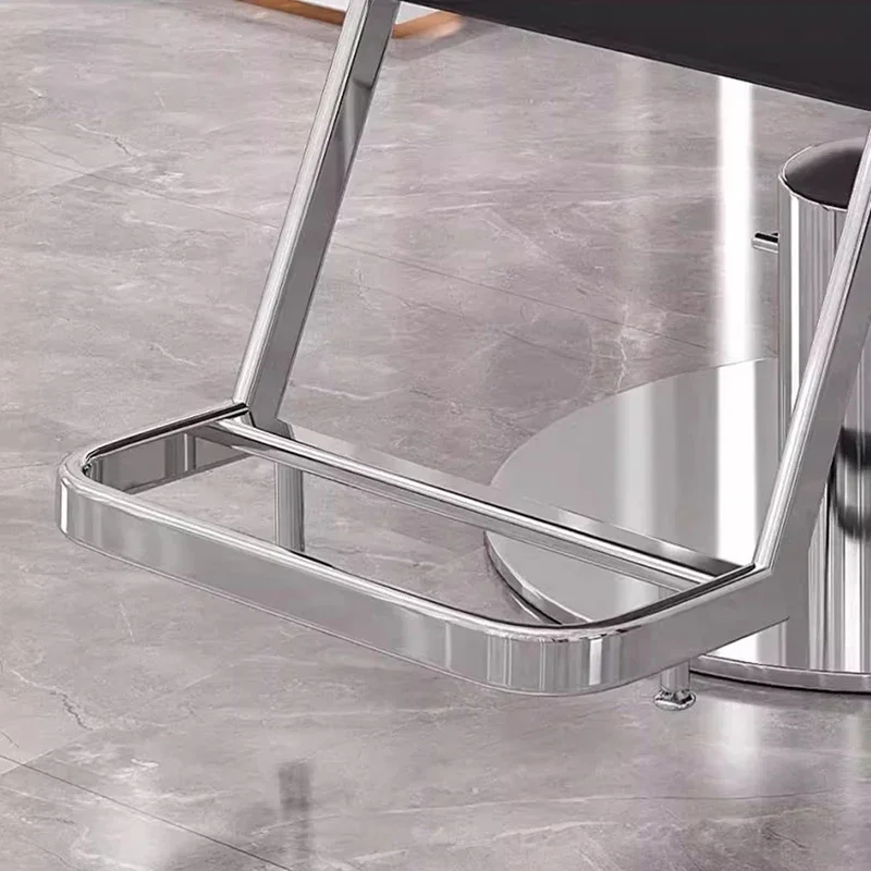 كراسي حلاقة بسيطة مميزة على الطراز الأوروبي كراسي صالون تجميل متعددة الاستخدامات أثاث صالون سيلا بارا لاشيستا بسيط رائع #4