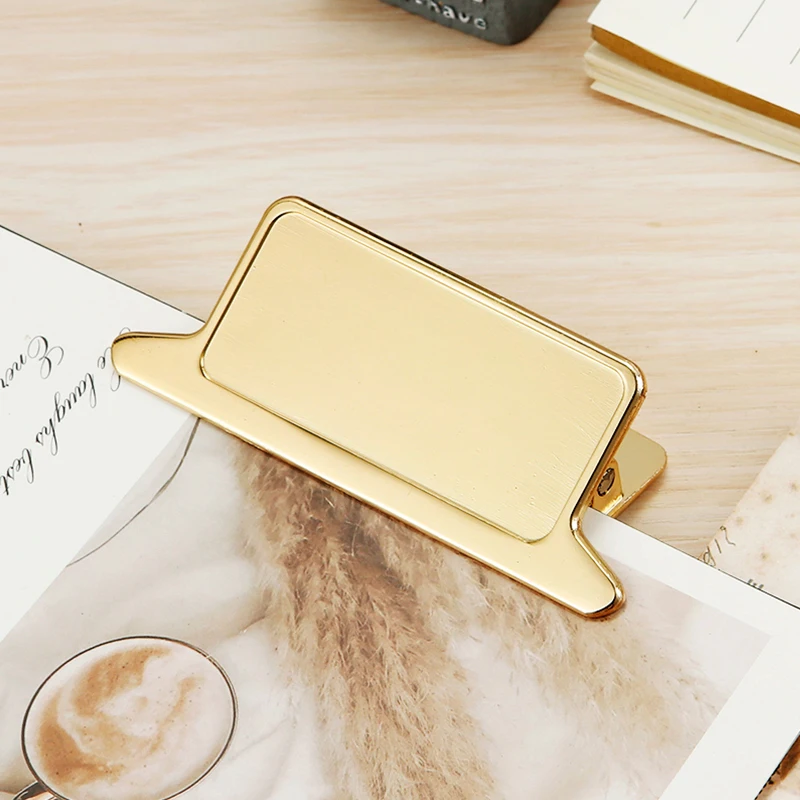 1PCS Retro Metalen Bindmiddel Clips Foldback Notities Brief Bestand Paperclip Binding Beveiligen Clips Kantoor School Briefpapier 85mm