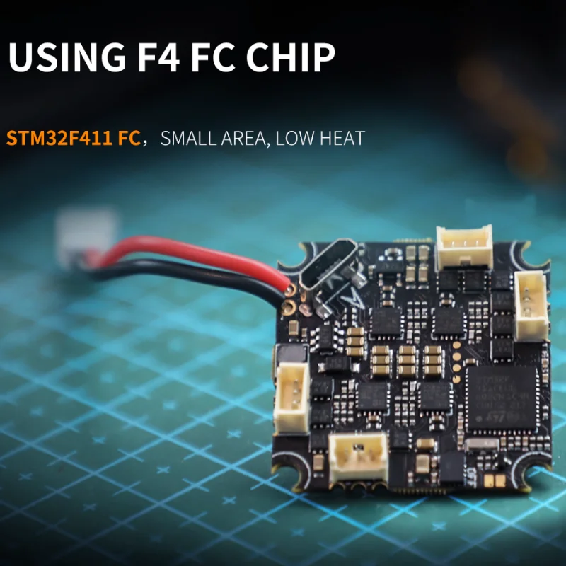 T-Motor F411 AIO 1S 6A ELRS VTX BLUEJAY Controlador de vôo analógico integrado VTX OSD para pequenos cercos e quads de palito de dente