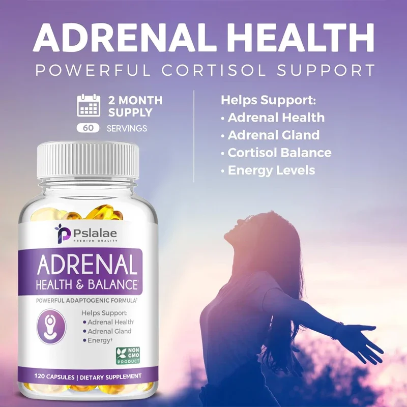 Support adrénal et gestionnaire de cortisol avec L-Vorosine et Ashwagandha, MainAF Balchoses, recyclage de cortisol, supplément de fatigue