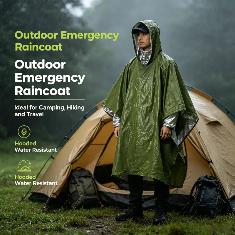 1-10PCS Foil Mylar Waterproof Insulated Emergency Survival Blanket for Outdoor Camping Hiking First Aid Kit Raincoat Protection