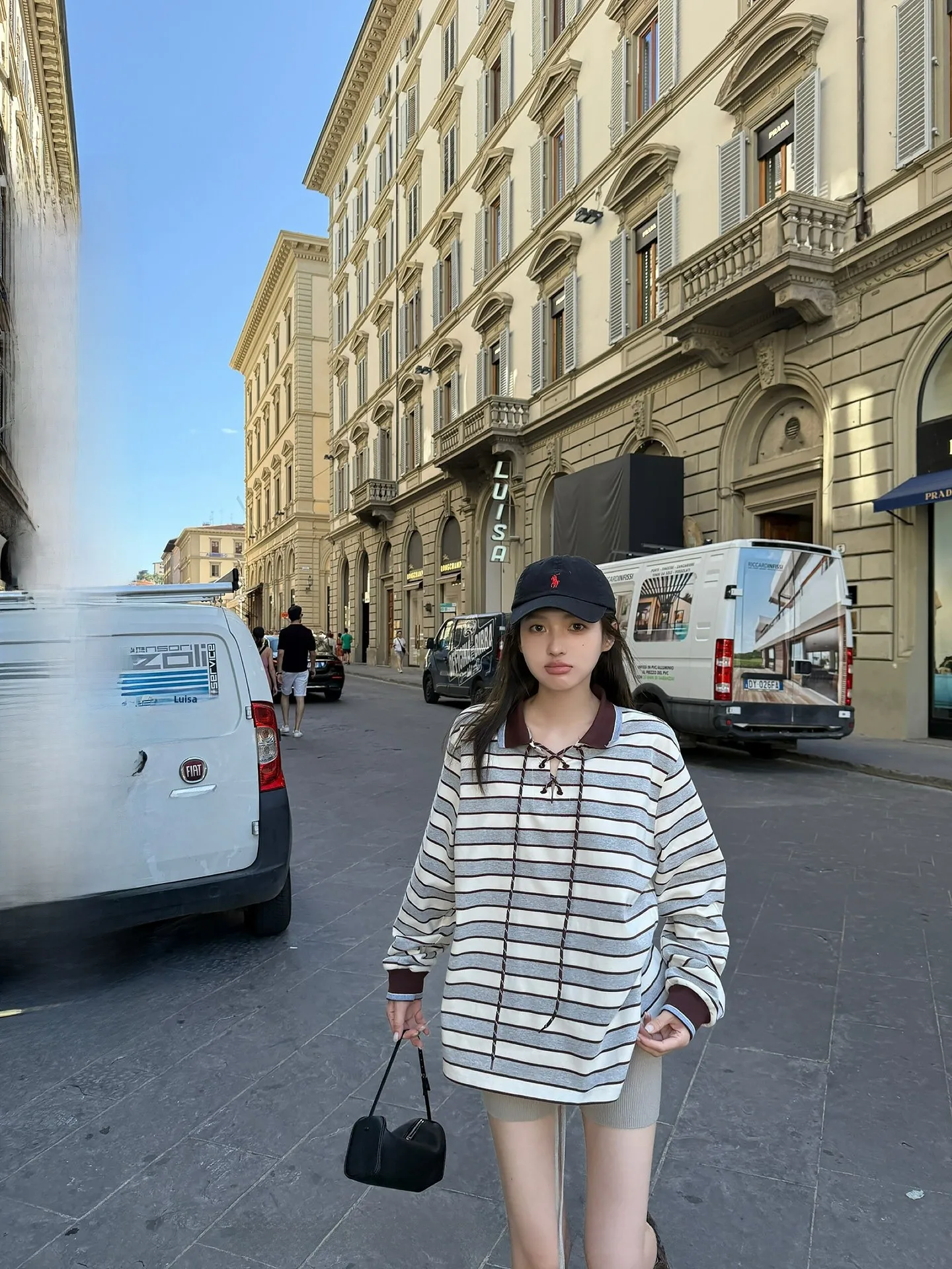 

NingSi Long Sve Striped T-irt Women Early Autumn Loose Slimming Design Mid-Length Top Korean Sle Commute Pure Color