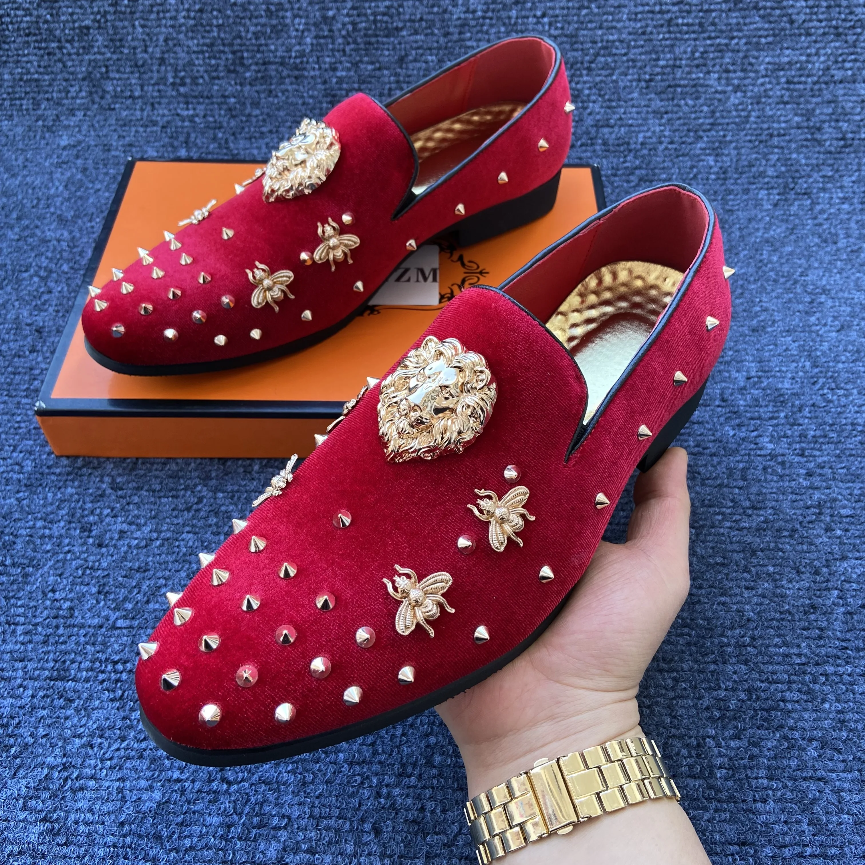 

Мужские туфли для свадьбы, роскошные черные и красные лоферы и слипоны, официальная брендовая обувь для мужчин, элегантные туфли для мужчин