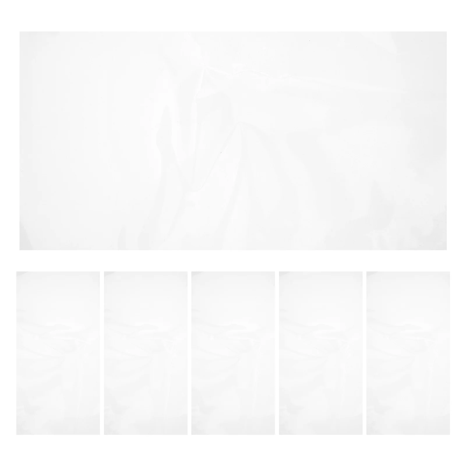 

6pcs Transparent Vent Cover 15.52X8.06 Inch Pet Adhesive Backing No Screws Easy Install For Wall Ceiling Floor Hvac Airflow