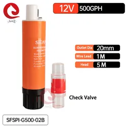 Seaflo 12V Portable Electric Pump SFSP1-G500-02B Linear Water Pump 500GPH Head 7m Submersible Pump For RV Yacht Bomba De Agua