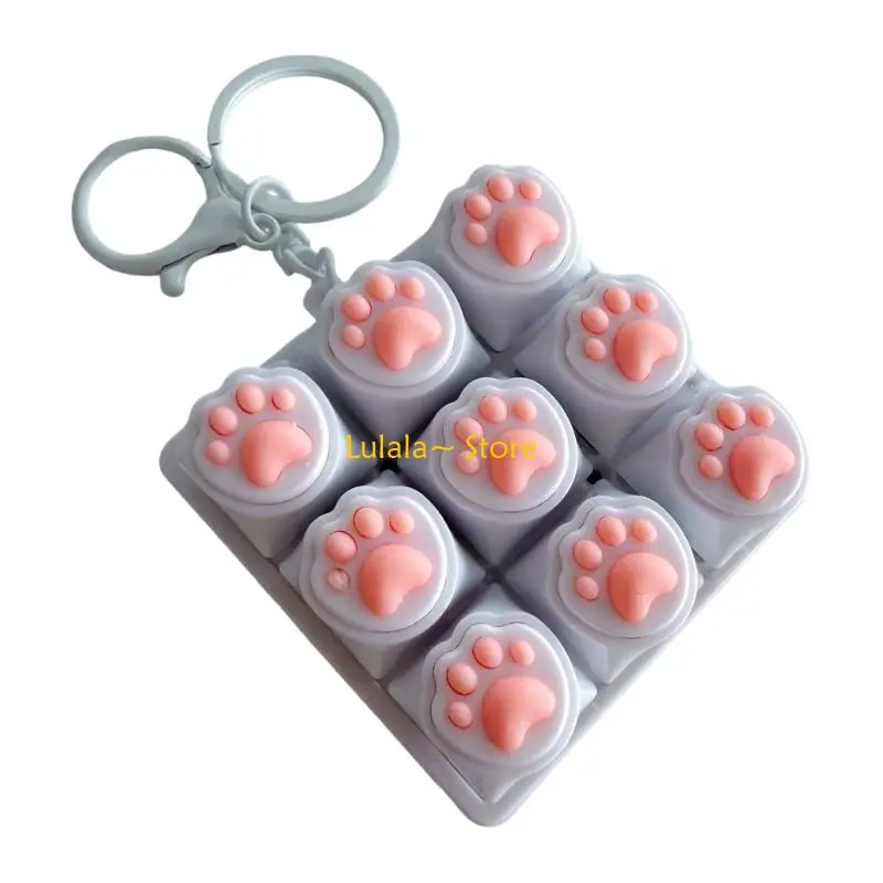 Y4QA Lovely Cats Paws Design Keyboard Presser Fun Stress Reliever Toy For Work And Study Breaks Entertainment Relaxation