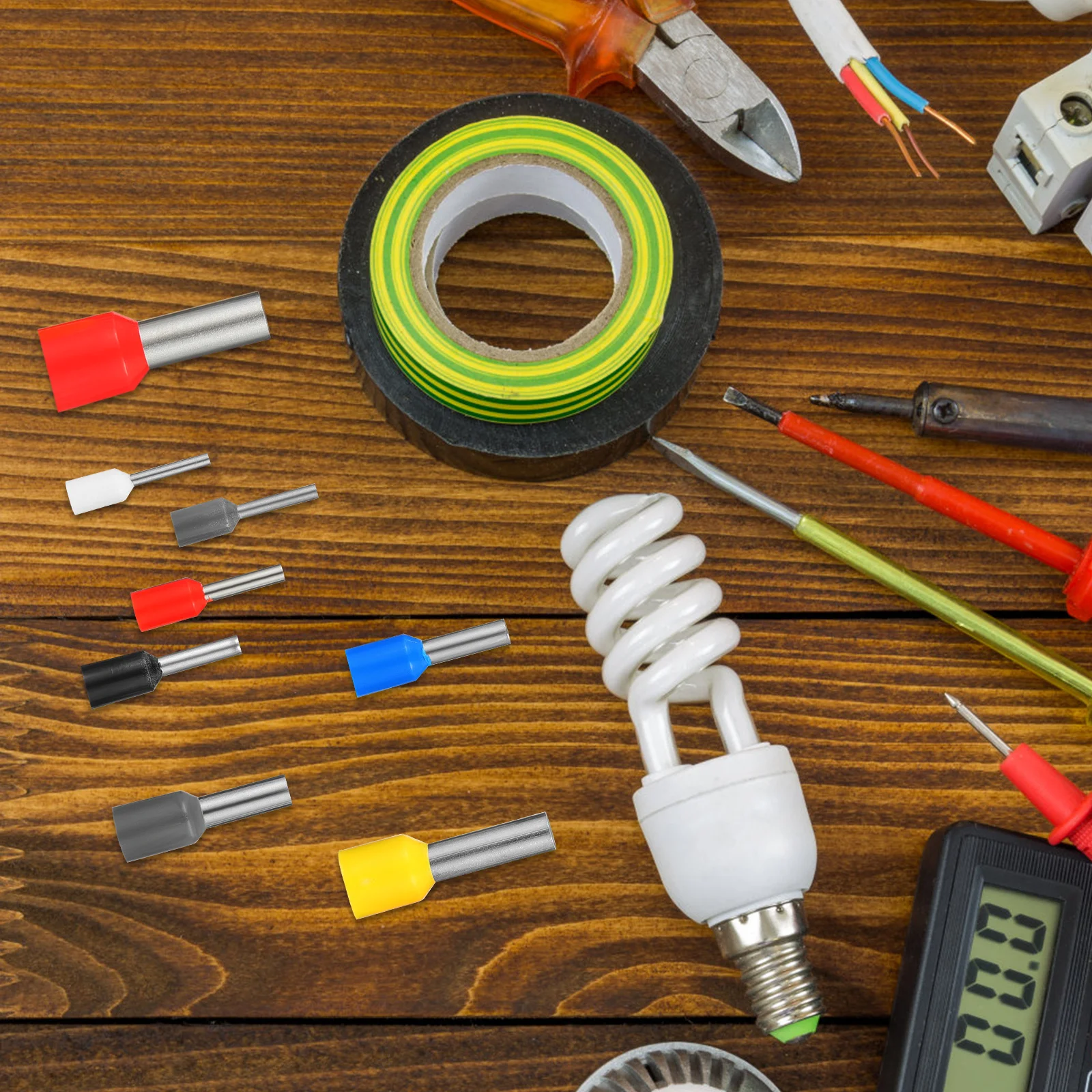 

1Set Ferrule Wire Crimp Connector Terminal High Durability Not Easy Deform Fine Workmanship Ideal for Electrical Companies