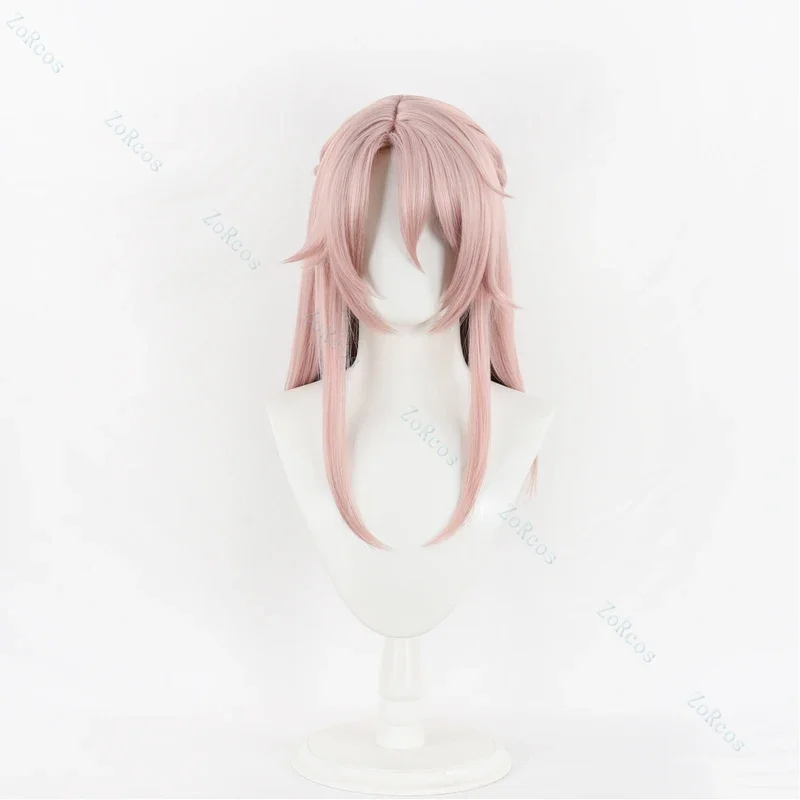 In Stock Jiaoqiu Wig Game Honkai: Star Rail Cosplay Men 60cm Pink Long Hair Jiaoqiu Cosplay Heat Resistant Wig Free Wig Cap