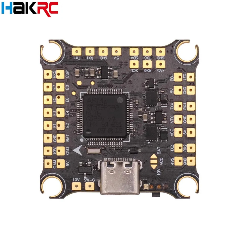 

HAKRC F722 V2 F7 Контроллер полета 7230V2 3-6S Lipo Dual BEC ICM42688 барометр двойной гироскоп 30x30 мм для RC FPV гоночного дрона