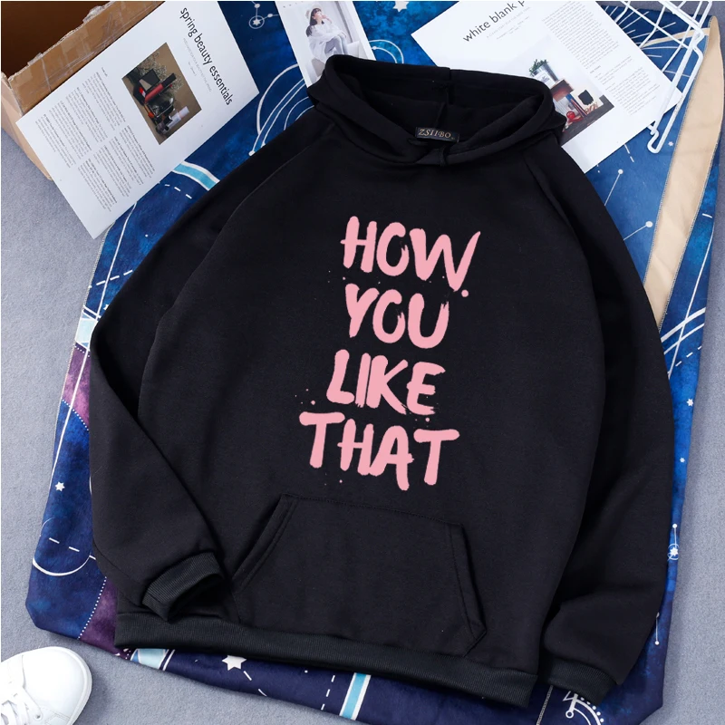 

How you like that Female sweatshirt Cartoon harajuku Vintage Kawaii Sweatshirt aesthetic Women Women korean Oversized hoodie