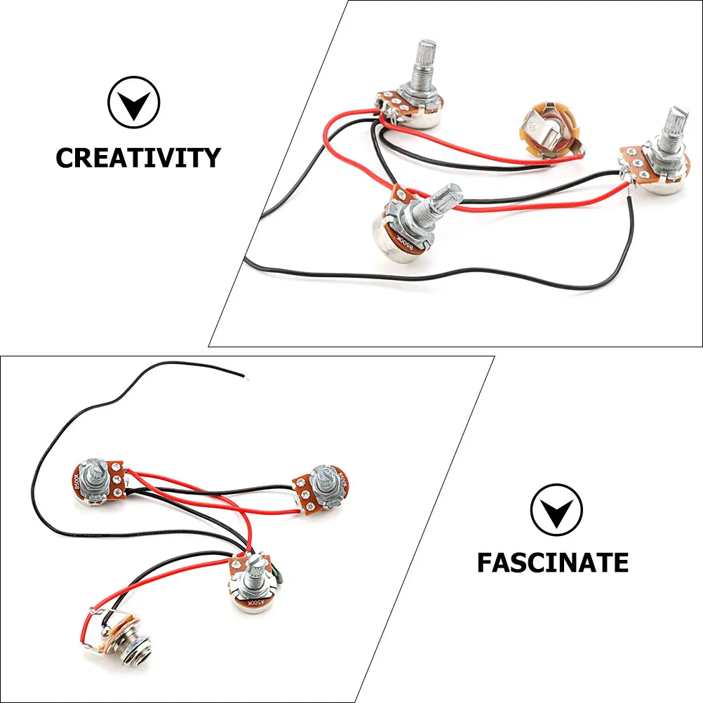 

Pre Wired Guitar Electronic Circuit Potentiometer Harness Parts for Component Wiring Control
