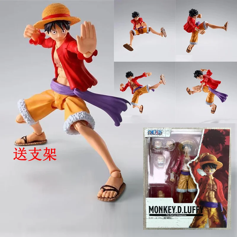 

One Piece Shf Luffy, 15cm Movable Figurine Model, Onigashima Raid, Luffy Action Figure Model Toy Ornament