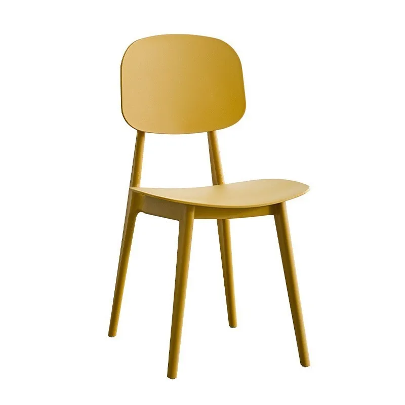 X&D Minimalist Load-bearing Large PP Material Dining Chair Outdoor Leisure Backrest Dining Stool Modern Minimalist Makeup Chairs