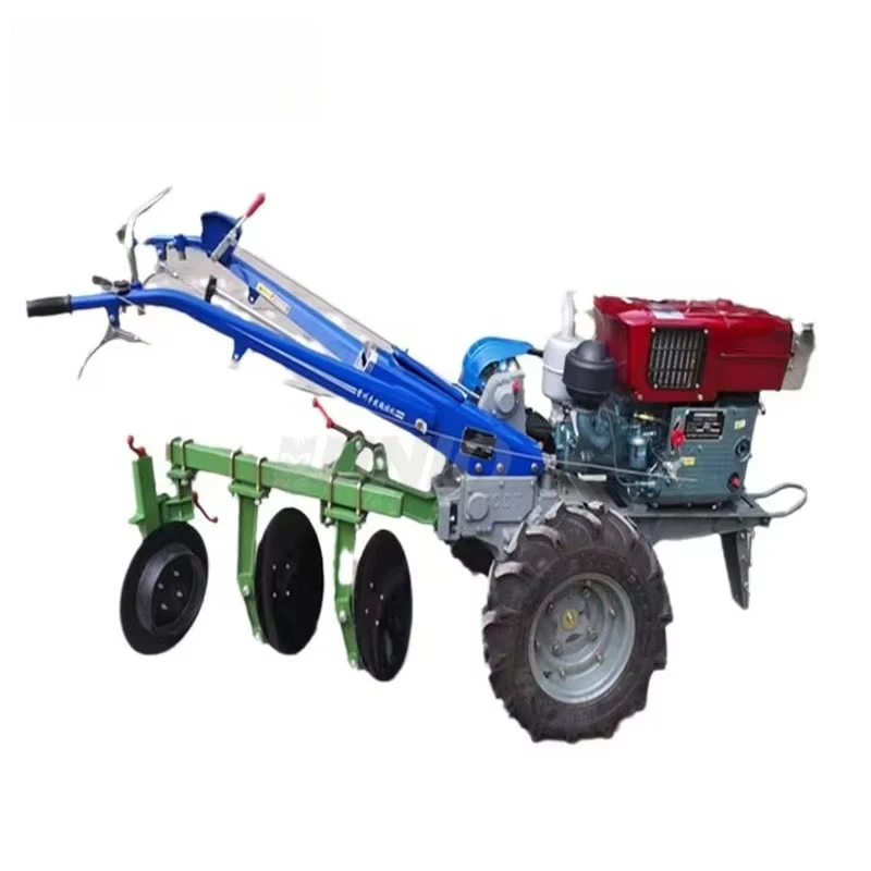 

Hot selling：China Agricultural Machinery Walking Tractor Disc Plough 2 Wheel Walking Tractor Farming Power Tiller Mini Hand
